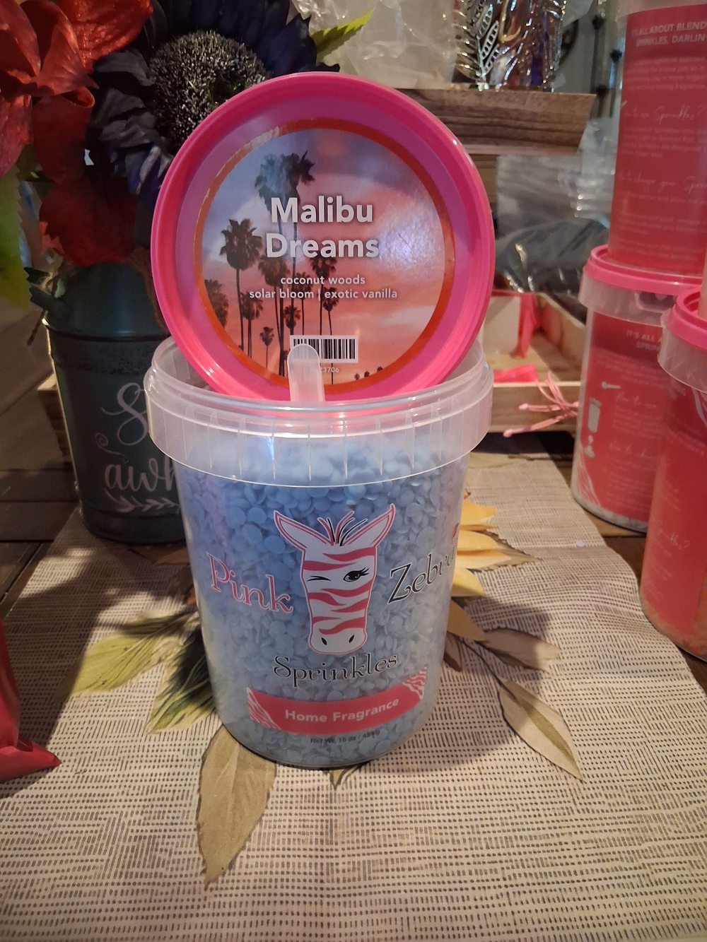 Pink Zebra Malibu Dreams Pink & Blue Sprinkles Home Fragrance
